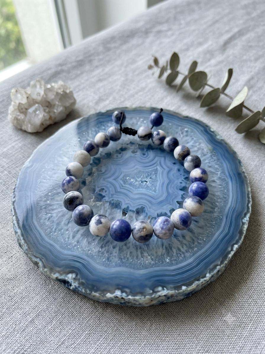 PULSERA DE PIEDRA SODALITA