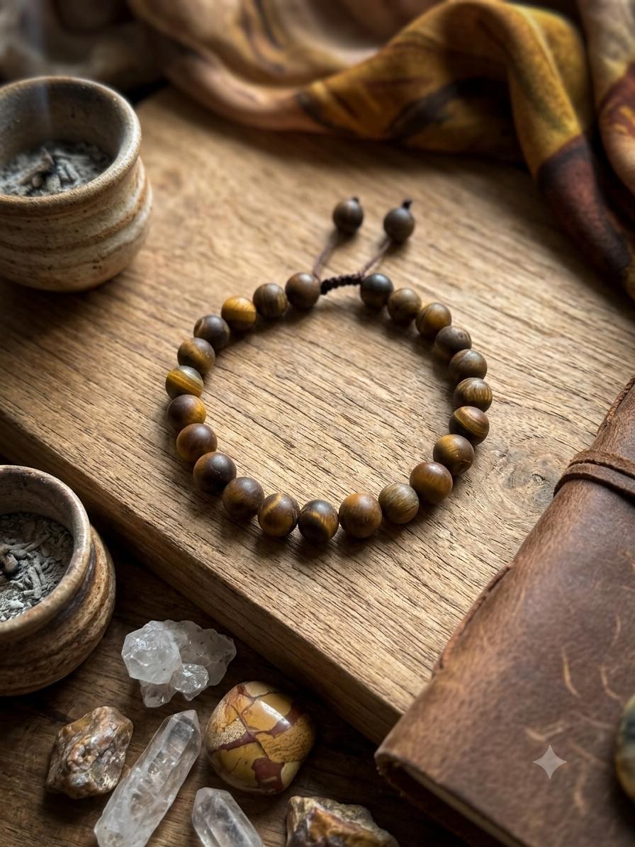 PULSERA DE PIEDRA OJO DE TIGRE