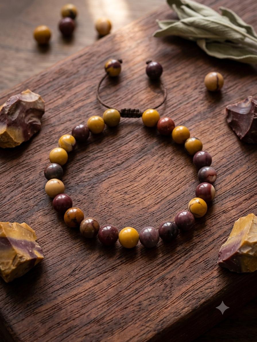 PULSERA DE PIEDRA MOKAITA